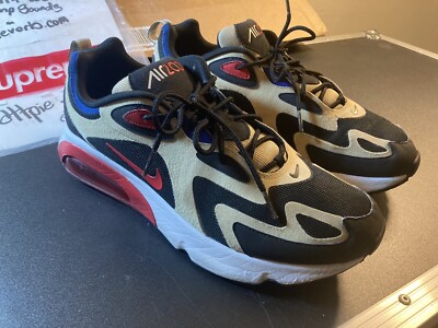 nike air max 200 team gold university red black