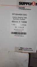 36 Rolls Carton Sealing Clear Packing Tape 1.6mil 48mm x 100m LOC FLR DSK