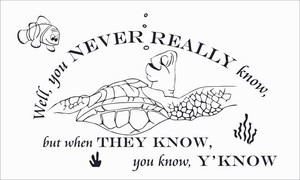 Vinyl Bedroom Home Disney Movie Finding Nemo Quotes Crush Nemo Wall Art Decal Ebay