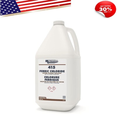 415 - 4L Ferric Chloride Copper Etchant Solution, 4L Liquid Bottle, Dark Brown.