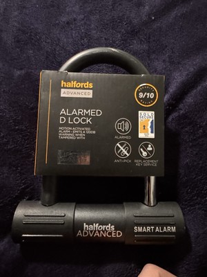 Halfords Advanced 15cm Alarmed D Lock Key motion activated alarm smart alarm