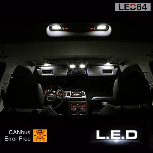 Led Bulb Kit White Interior Lighting for Audi A3 8L 2 Doors