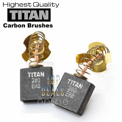 #ad Carbon Brushes SCREWFIX TITAN TTB280DRH Concrete Breaker 1700w Original Quality GBP 5.75