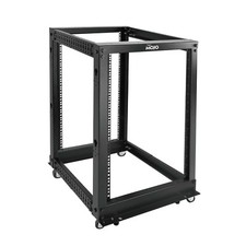 Tecmojo 15U Open Frame Server Rack,4-Post Adjustable Depth Network Rollong Rack.