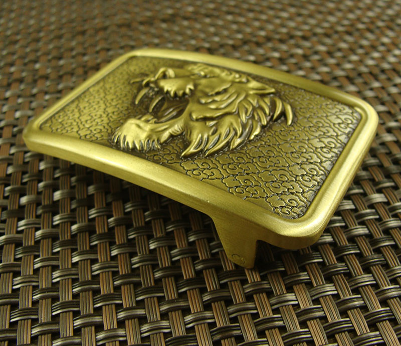 Solid Brass Tiger Belt Buckle Men's Belt Buckles for 1.5" / 38mm Belt