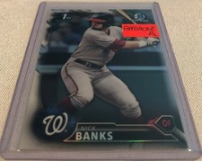 2016 Bowman Chrome Draft Baseball Nick Banks Washington Nationals Refractor #79