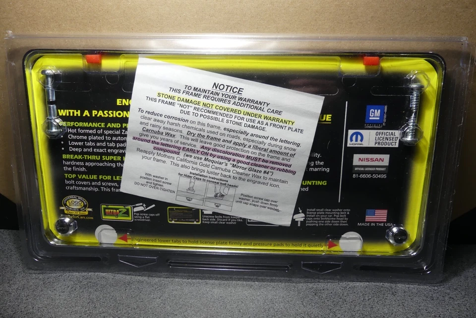 НОВЫЙ официальный держатель рамы для номерного знака Ultra Z GMC Denali СДЕЛАНО В США - Изображение 2 из 4