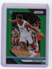 2018-19 Panini Green Prizm Khyri Thomas Rookie RC #122, Refractor, Pistons