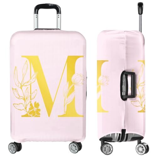 Suitcase Covers for Luggage Elastic Luggage L（26-28inch suitcase） Letter M-image