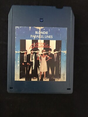 1978 Blondie  Parallel Lines  8 Track Tape Chrysalis Records Blue Color