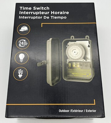 New Woods Pro Outdoor 24 Hour Mechanical Time Switch 120 Volt 40 Amp 59101R