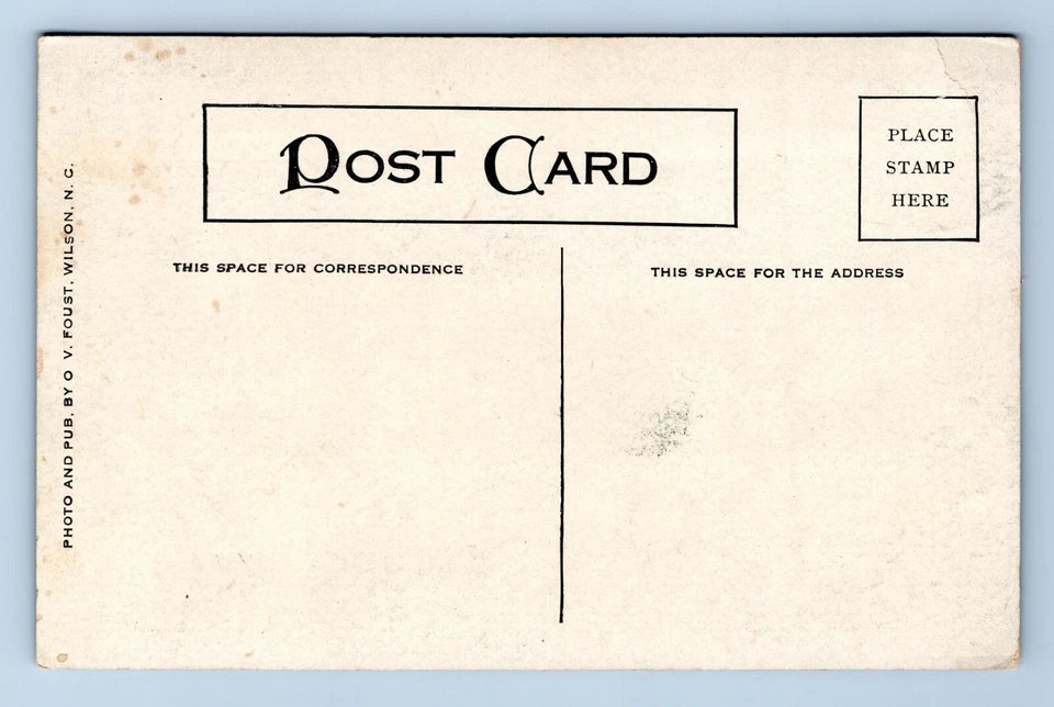 Nash Street View Looking West Wilson NC UNP O Foust DB Postcard N14 - Image 2 of 2