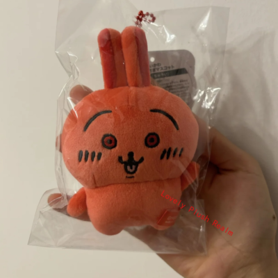 Cute Chiikawa Red Angry Usagi Plush Doll Keychain Doll Pendant