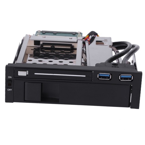 Dual Bay 2.5" 3.5" Hard Drive HDD Trayless Internal Rack Q8J2 - Picture 9 of 10
