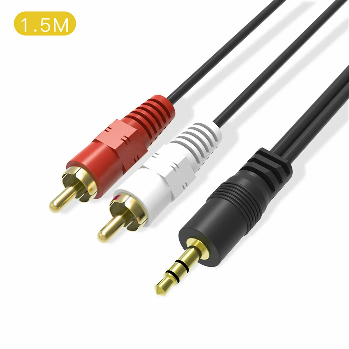 Adaptateur 2 RCA F / Jack 3.5mm M stéréo