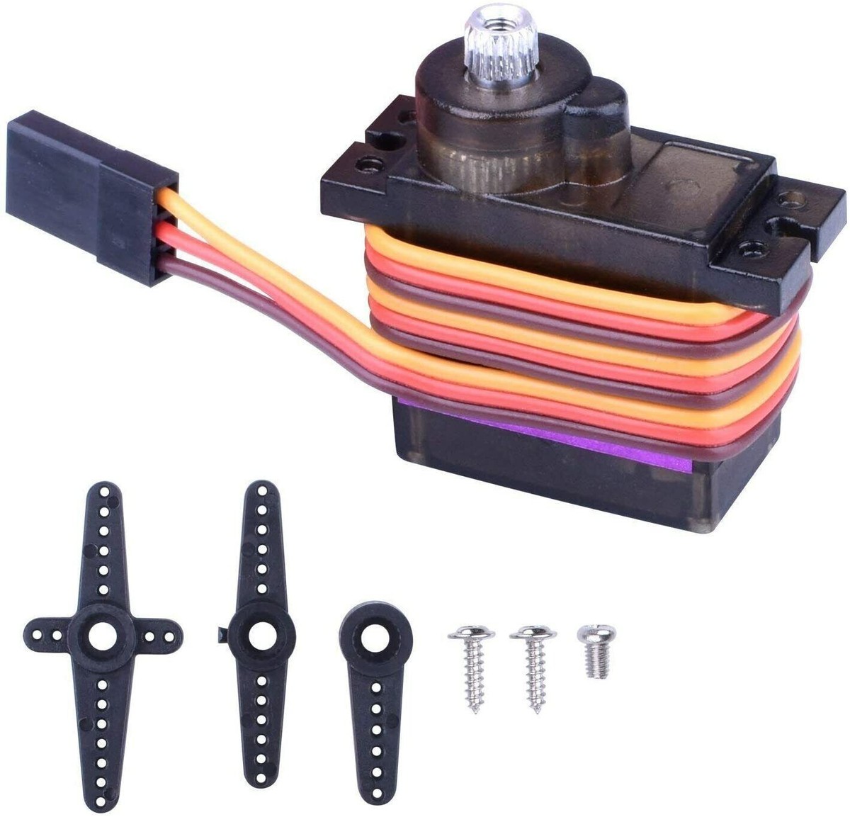 AYWHP MG90S Metal Gear Micro Servo Motor 6-Pack - 9g, 2.0kg Torque, For RC Cars, Arduino, Robotics