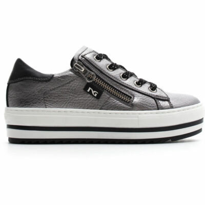 SCARPE SNEAKERS BAMBINA TEEN NERO GIARDINI ORIGINAL A830613F PELLE