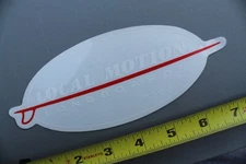 LOCAL MOTION Hawaii Surfboards Clear Red White 80's LM1 Vintage Surfing STICKER