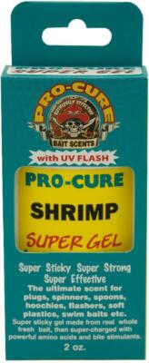 Pro-Cure Super Sticky Gel 2 oz Shrimp Fishing Scent Attractant w/UV Flash