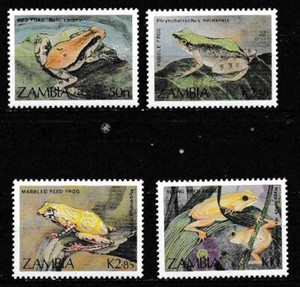 Zaire 1989 Frogs SC# 462-465 MNH Mint/Never Hinged