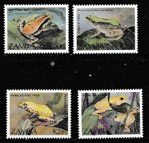 Zaire 1989 Frogs SC# 462-465 MNH Mint/Never Hinged