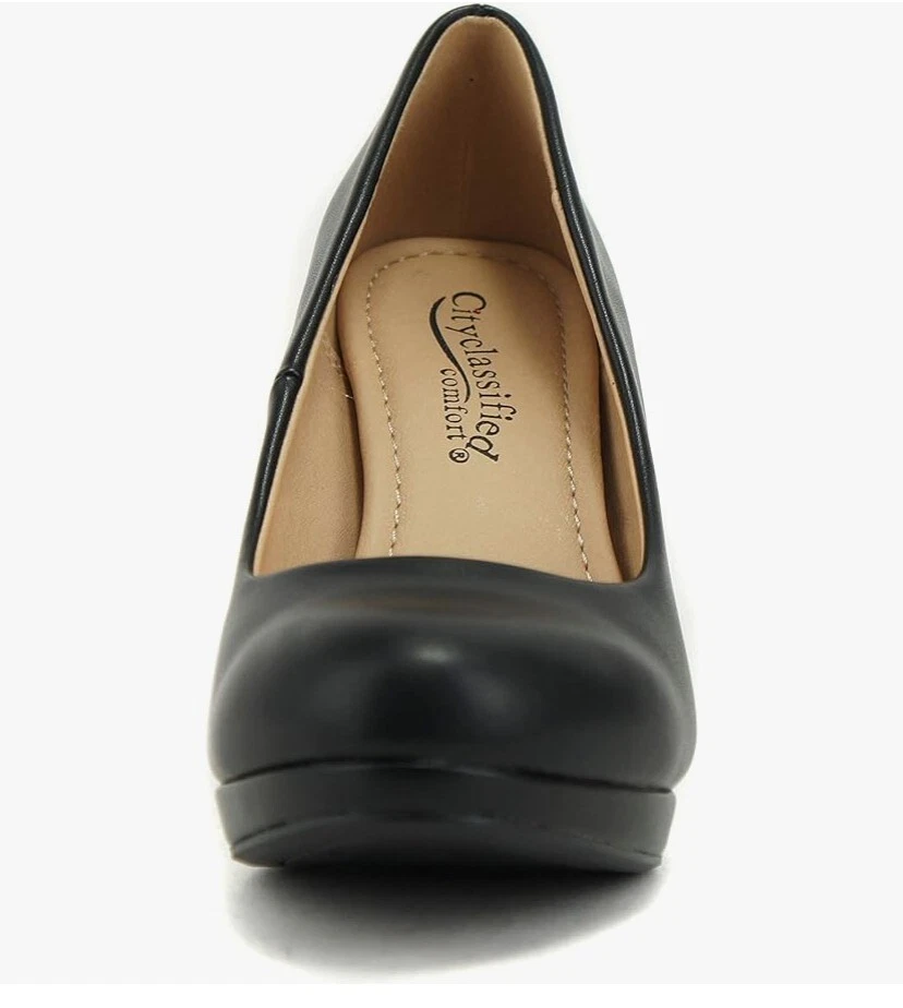 CITYCLASSIFIED JACK Mujer Vestido Clásico Bomba con Plantilla Extra Acolchada, Talla 9 Foto 4 de 4