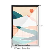 Mainstays 20x30 Rounded Black Poster Frame