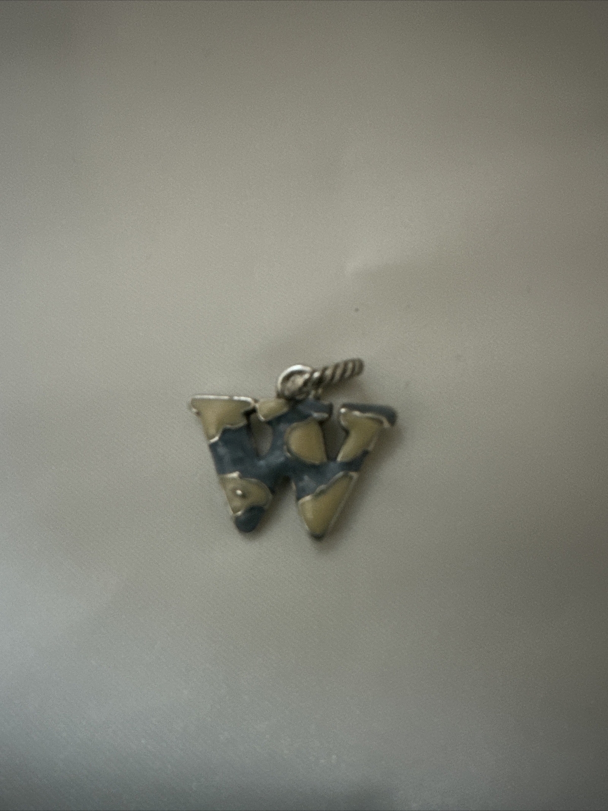 Brighton Silvertone/multicolor Initial Charm “W” - image 1