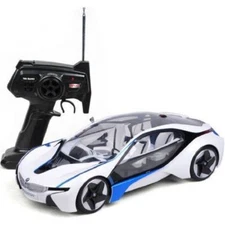 BMW I8 Vision w Lights White Vehicle RC Car 1:14 Licensed Remote Control New