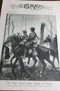 {#1812} The Graphic(1917) The East Turns East Again in France W W 1