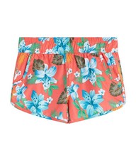 KANU SURF Girls Youth LARGE 6 Coral Floral Peggy UPF 50 Quick Dry Board SHORTS