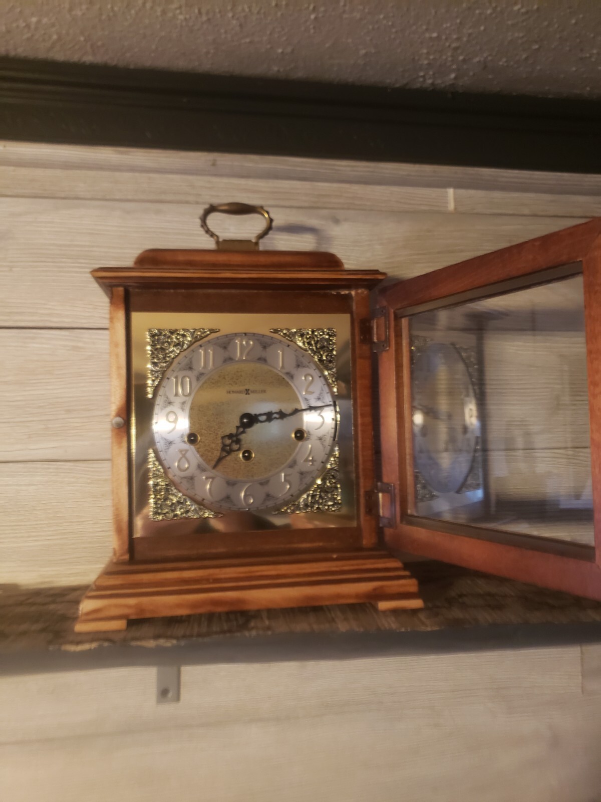 Vintage Howard Miller Mantle Clock 340020 W. Germany w/KeyService