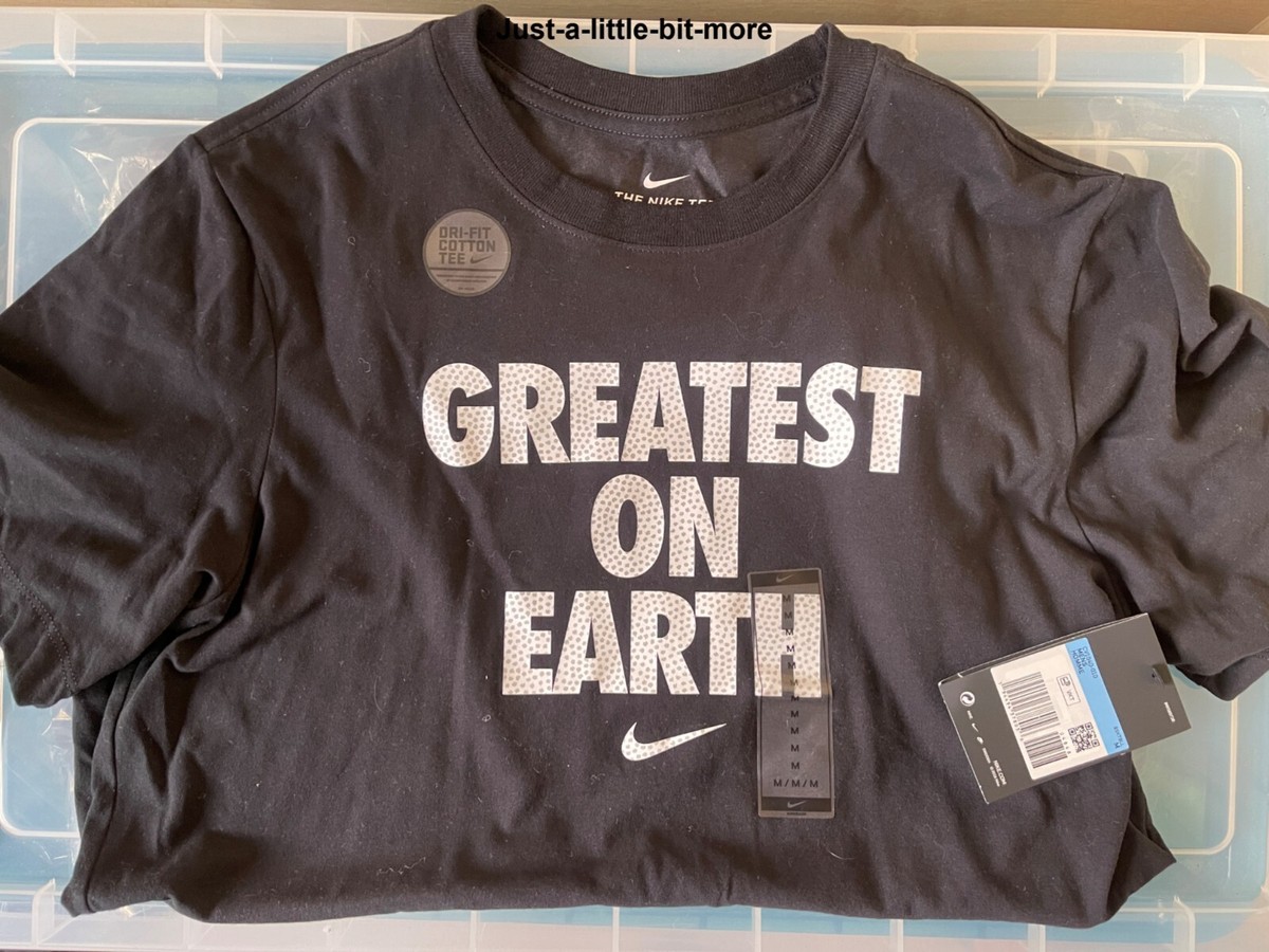 greatest on earth nike t shirt