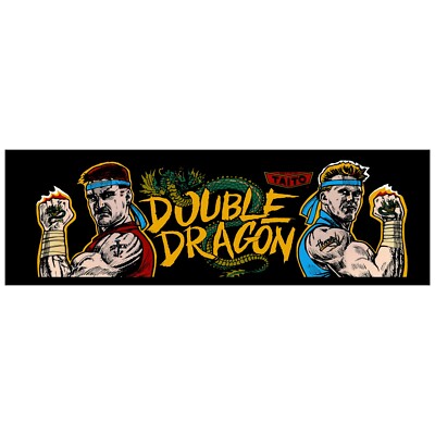 DOUBLE DRAGON Arcade Marquee For Header/Backlit Sign