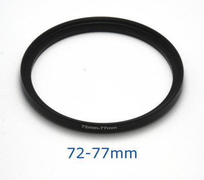 Lens filter adapter ring 72-77mm step-up DSLR Nikon Canon universal professional