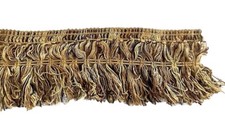 6.5 Yards of 2" Brown/Beige/Black Mix Fringe