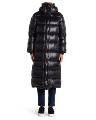 🖤 S13 New York Jet Black Long Maxi Gloss Down Puffer Coat 🖤 S13 New York Jet Black Long Maxi Gloss Down Puffer Coat