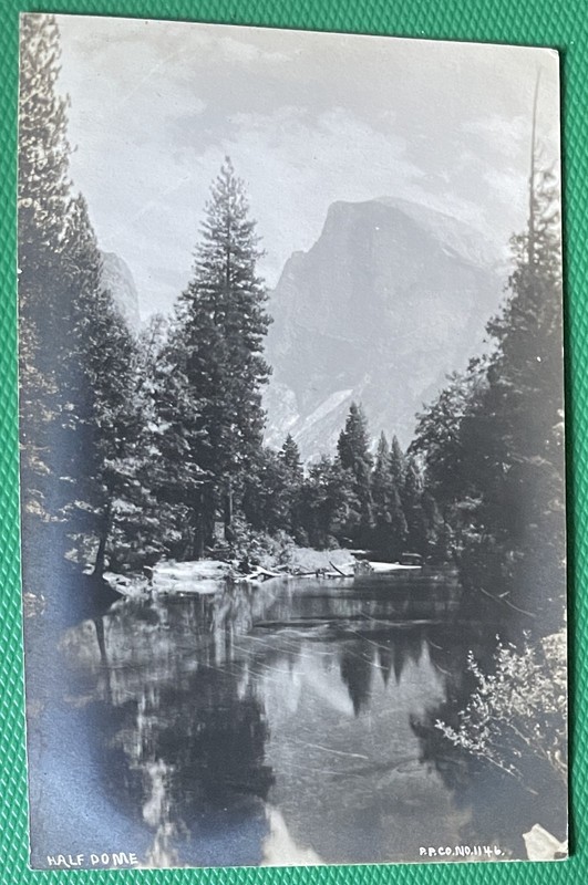 Yosemite California Half Dome RPPC Postcard CA