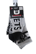 NWT Ultra Game Brooklyn Nets NBA Kids Youth Crew Socks 3-Pack 9-11 Grey