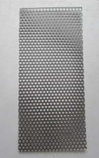 3/8" HOLE 16 GAUGE 304 STAINLESS STEEL PERFORATED SHEET--12" x 24"