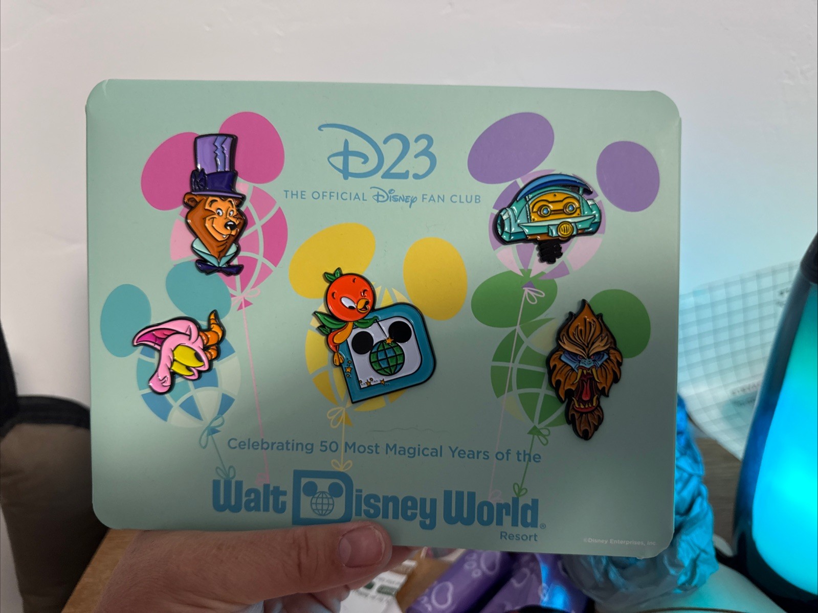 Disney D23 Walt Disney World 50th Anniversary Limited Edition Pin Set New