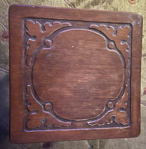 Antique Sweet Carved Table The McClellan Mfg. Co. Los Angeles Qty 2