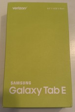 Samsung Galaxy Tab E Black 8" 16 GB SMT377VZKA Verizon Tablet-New Other