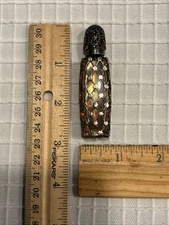 Vintage Estee Lauder Sterling? Filigree Perfume Bottle 2-3/4”