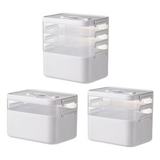 Multilayer Household Medicines Container Clear Top PP Medicals Organizers
