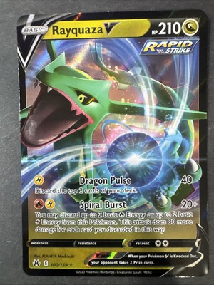 Rayquaza V 100/159 Crown Zenith Holo