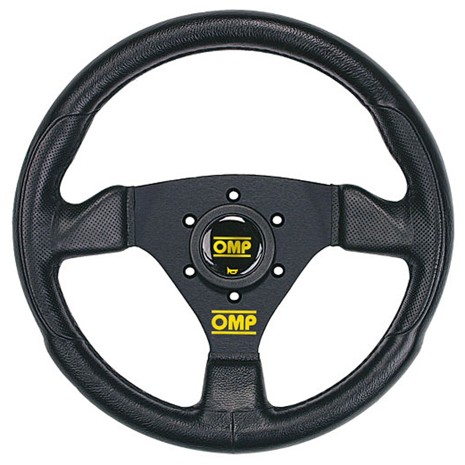 OMP Trecento Competition 300mm Diameter Polyurethane Steering Wheel - Black