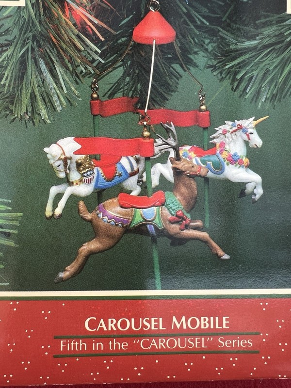 Enesco Carousel Mobile Treasury Of Christmas Fifth In The Carousel Series