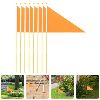  8 Pcs Warnflagge Markierungsflaggen Gartenbedarf Markierungen Für Bodenflaggen