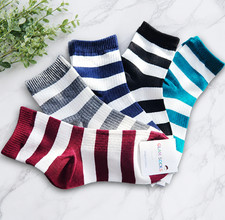Stripe Crew Socks Set 5/10/15 Pairs women's Cotton Casual Socks